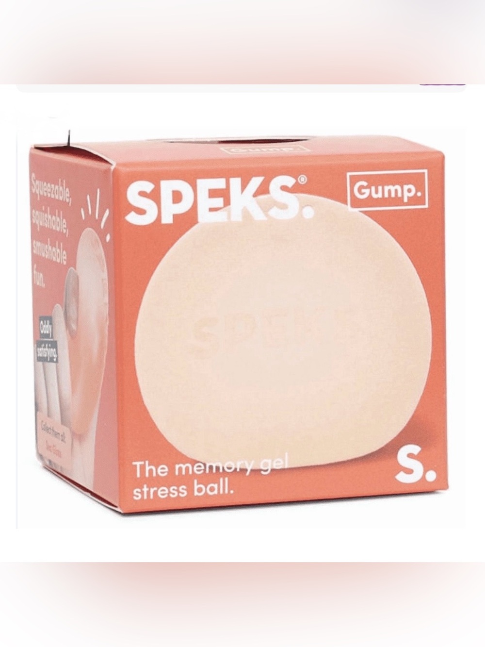 SPEKS Memory Gel Stress Ball - Peach